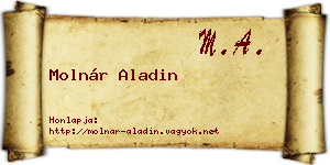 Molnár Aladin névjegykártya
